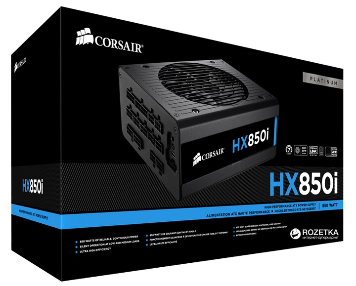 Блок питания Corsair HX850i 850W (CP-9020073-EU) – фото