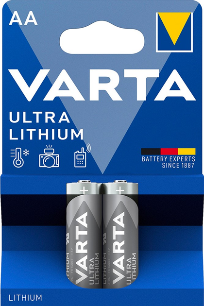 Батарейка Varta AA Lithium BLI 2 шт (6106301402) - зображення 1