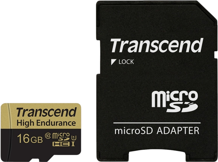 Karta pamięci Transcend microSDHC 16GB Class 10 + adapter SD (TS16GUSDHC10) - obraz 2