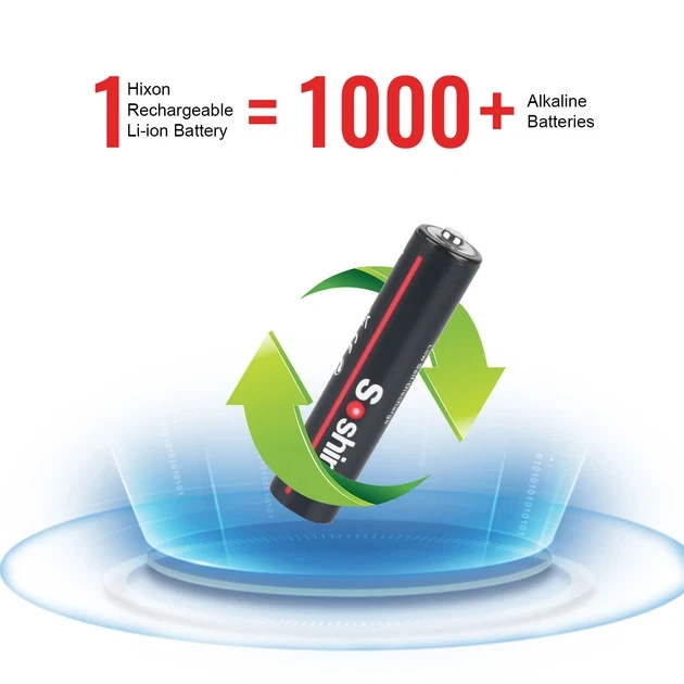 Аккумуляторы AAА -4 штуки, Li-Ion Soshine на 1.5V- 1100 mWh, зарядка USB-C - изображение 5