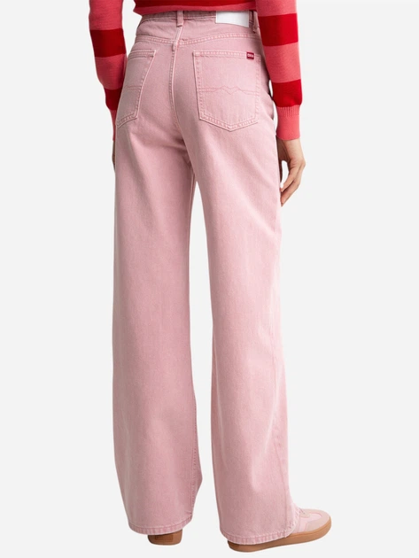 Jeansy rurki damskie z wysokim stanem Big Star Atrea 601 W27L30 Czerwone (5900714827700) - obraz 2