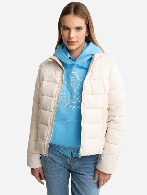 Куртка демісезонна коротка жіноча Big Star Delina 103 M Біла (5900714824259) - зображення 5