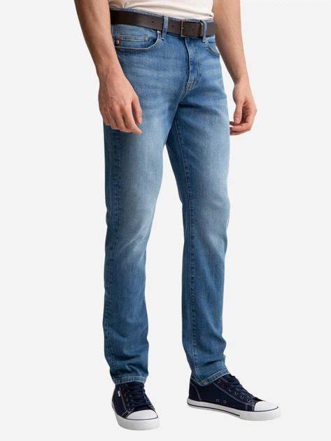 Jeansy slim fit męskie Big Star Harper 477 W36L34 Błękitne (5900714826987) - obraz 3