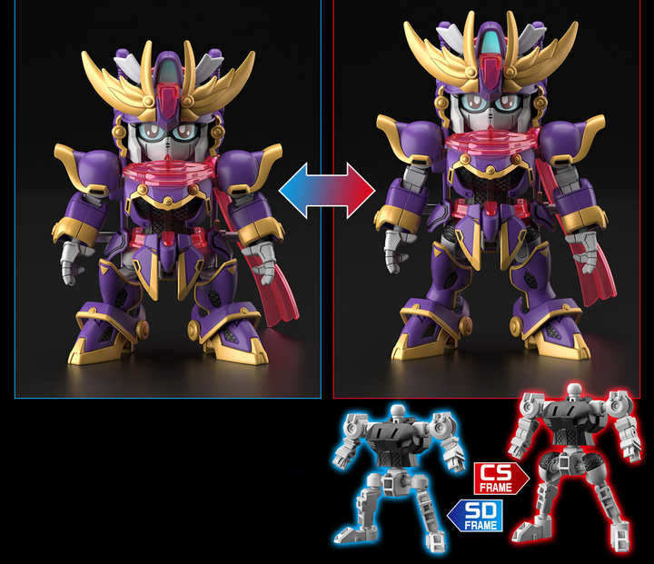 Модель для сборки Bandai SD Gundam Cross Silhouette F-Kunoichi Kai (Gundam Build Metaverse) (4573102657114) - изображение 7