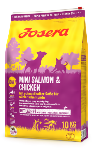 Сухий корм Josera Mini Salmon & Chicken - сухий корм з лососем і куркою для дорослих собак малих порід 900 г (4032254783114)A - Фото 2 Сухий корм Josera Mini Salmon & Chicken - сухий корм з лососем і куркою для дорослих собак малих порід 900 г (4032254783114)A - изображение 2