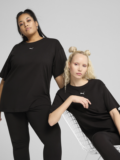 Футболка хлопковая женская Puma Ess Relaxed Tee 68497101 M Black (4067983642180) 