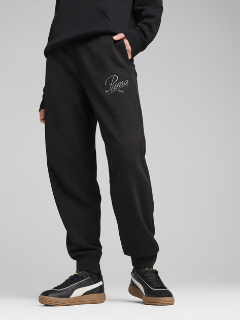 Акція на Спортивні штани жіночі Puma Ess Script Comfort Sweatpants Tr Cl 68498501 XS Black від Rozetka