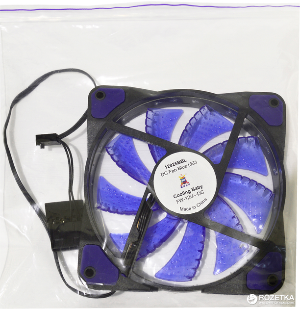 Вентилятор Cooling Baby 12025BBL Blue - изображение 3