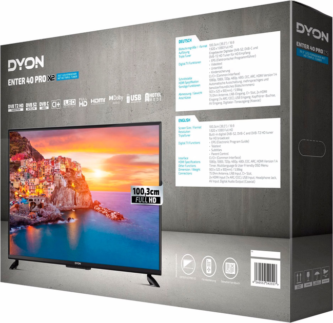 Телевізор Dyon Enter 40 Pro X2 LED D800201 - зображення 4