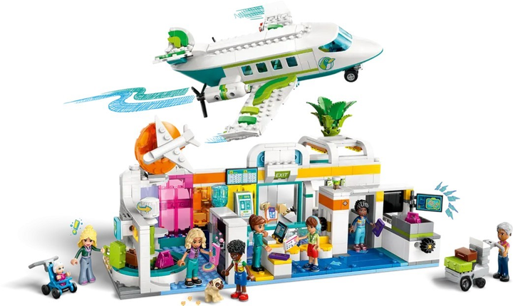 Конструктор LEGO Friends Літак і аеропорт у місті Хартлейк 958 елементів (42656) - зображення 2