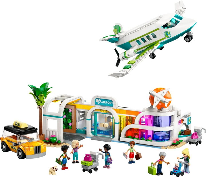 Zestaw klocków LEGO Friends Samolot i lotnisko w mieście Heartlake 958 elementów (42656) - obraz 3