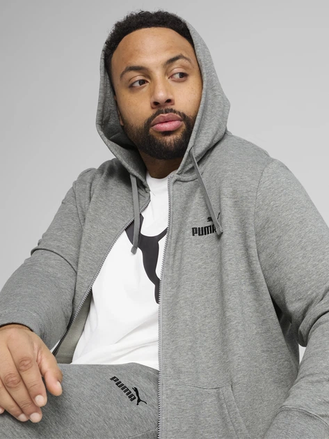 Толстовка на молнии мужская Puma Ess No. 1 Logo Full-Zip Hoodie Tr