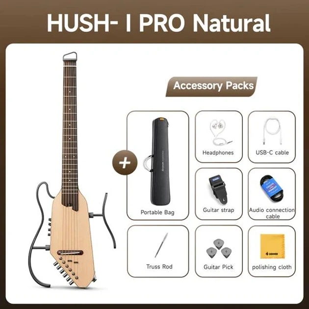 Silent гитара Donner HUSH-I PRO Natural - изображение 2
