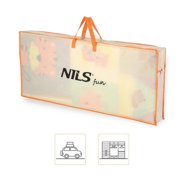 Дитячий складний килимок Nils зоопарк 195 x 180 см MD04 (5907695503913) - зображення 8
