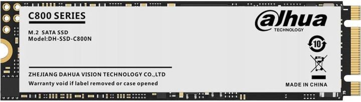 Dysk SSD Dahua C800N 512GB M.2 SATAIII 3D NAND (TLC) (SSD-C800N512G) - obraz 1