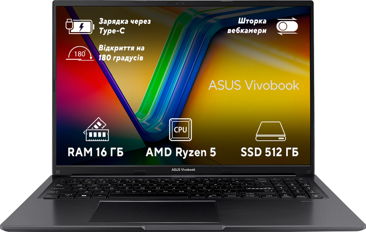Ноутбук ASUS VivoBook 16 M1605YA-MB541 (90NB10R1-M00V60