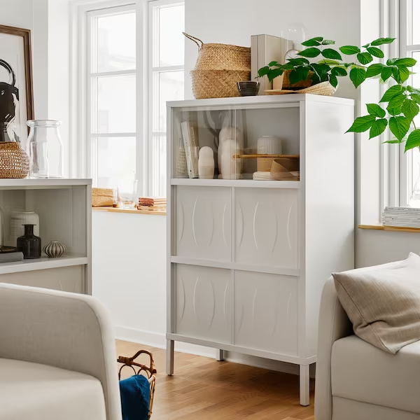 Шафа з розсувними дверима KALKNAS 83х43х137 см IKEA 304.962.64 - зображення 5