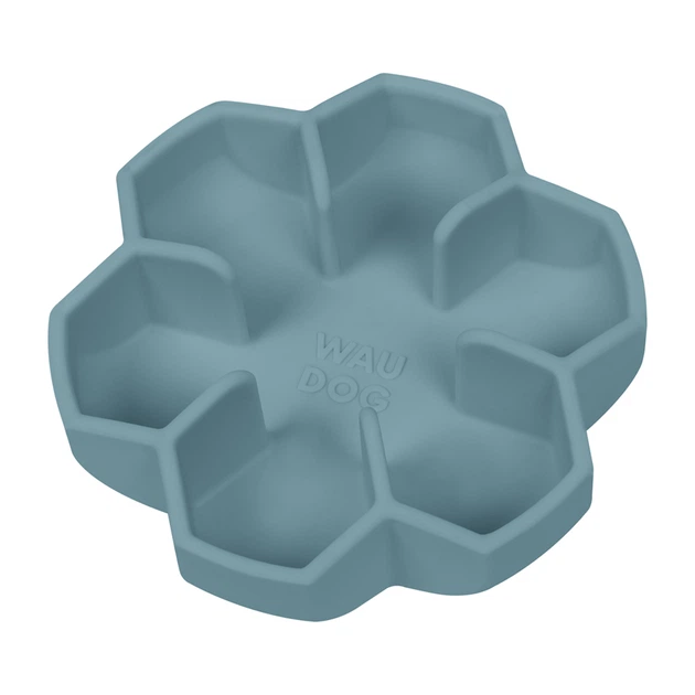 Силиконовая миска для медленного кормления доя кошек собак WAUDOG Silicone 750 мл Grey (235411) - изображение 3