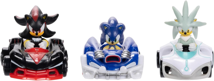 Zestaw do zabawy Jakks Pacific Sonic the Hedgehog Samochody wyścigowe 3 szt (0192995423251) - obraz 4