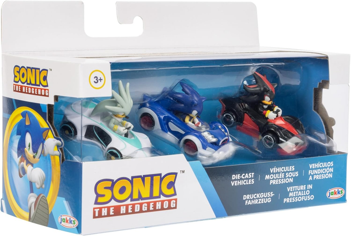 Zestaw do zabawy Jakks Pacific Sonic the Hedgehog Samochody wyścigowe 3 szt (0192995423251) - obraz 7