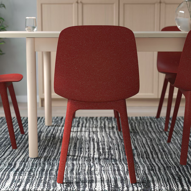 Кухонный стул ODGER IKEA 705.165.52 красный - изображение 4