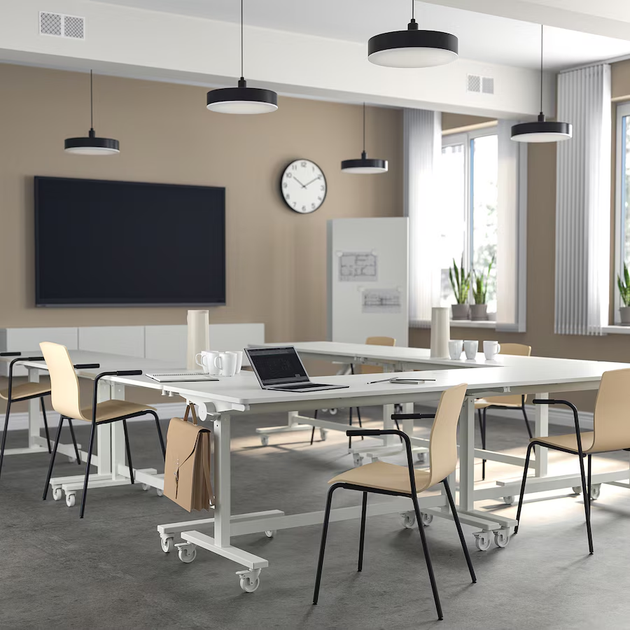 Розкладний стіл на колесах MITTZON IKEA 205.279.54 білий - зображення 4