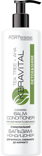 Бальзам-кондиционер Fortesse Pro KeraVital Detox&Shine с чайным деревом и AHA-кислотами 400 мл (4823115504500) 