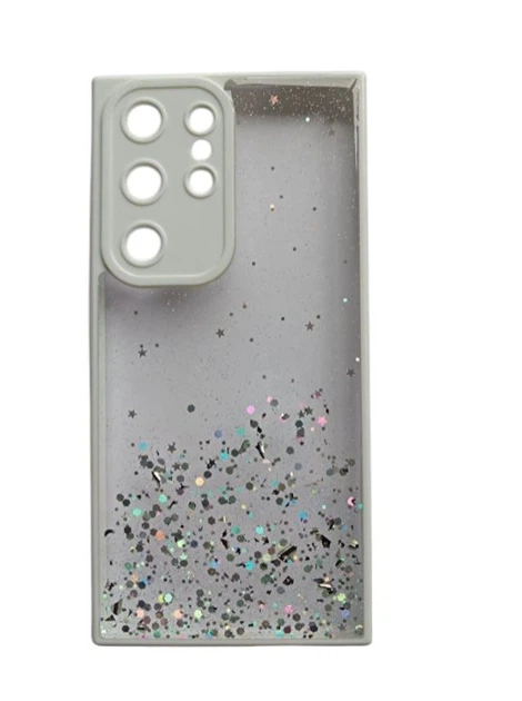 Чехол Stardust с цветными бортиками для Samsung S23 Ultra Прозрачный - Фото 2 Чехол Stardust с цветными бортиками для Samsung S23 Ultra Прозрачный - изображение 2