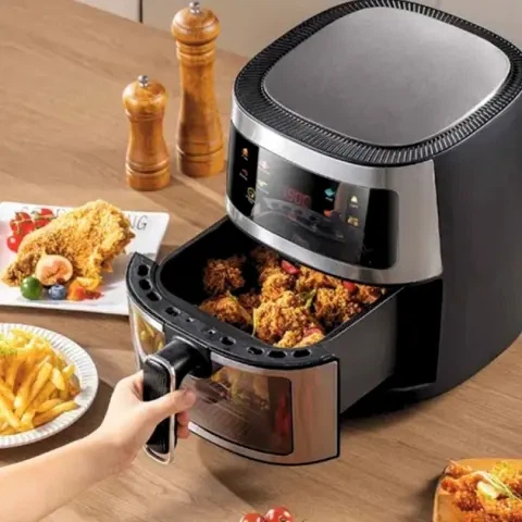 Фритюрница без масла мультипечь 3500W ZP-111 сенсорная аэрофритюрница с таймером 7л - изображение 2