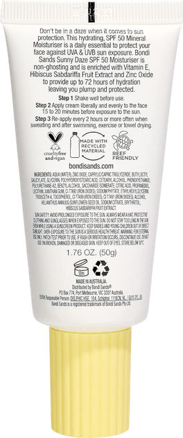 Krem do twarzy Bondi Sands Sunny Daze SPF50 Mineral nawilżający 50 ml (810020172218) - obraz 2