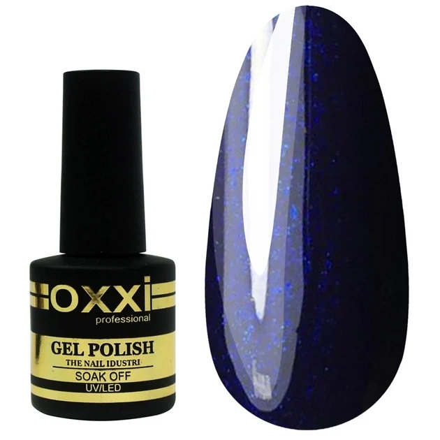 Гель-Лак OXXI Professional №053 8 мл синій з мікроблиском - Фото 2 Гель-Лак OXXI Professional №053 8 мл синій з мікроблиском - зображення 2