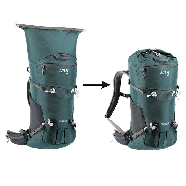 Туристичний рюкзак Nils Camp KJOLEN 40 л зелений NC1938 (5907695502275) - зображення 3