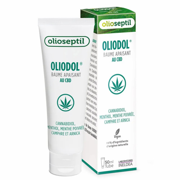 Бальзам Olioseptil Оліодол з CBD / OLIODOL - Знімає біль у м'язах спини, шиї, ніг, 50 мл (OL31) - зображення 1