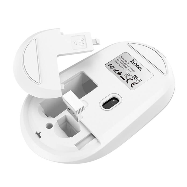 Мишка безпровідна комп'ютерна HOCO GM14 |2.4G, 1200dpi, 3 кнопки| Чорний - зображення 5