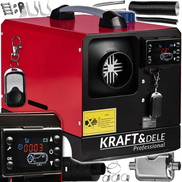 Автономний дизельний нагрівач 8 кВт Kraft&Dele kd11780 - зображення 2