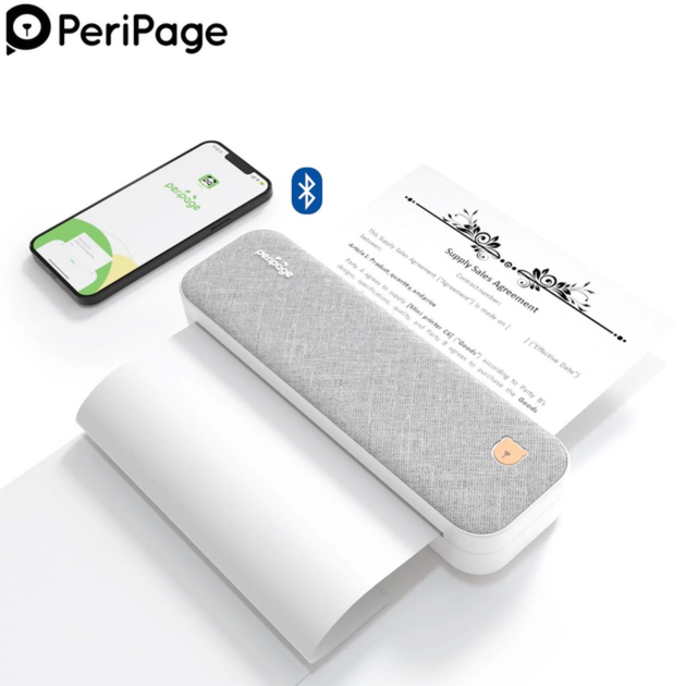 Портативний бездротовий термопринтер PeriPage A40 Bluetooth 2600mAh підходить для тату та документів - зображення 2