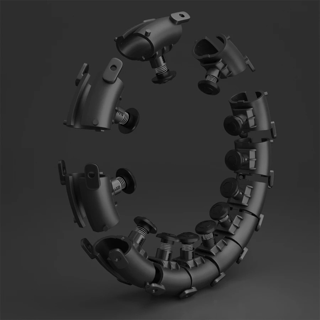 Hula-hop HMS HHW01 z wypustkami i obciążnikiem Czarny (5907695511932) - obraz 13