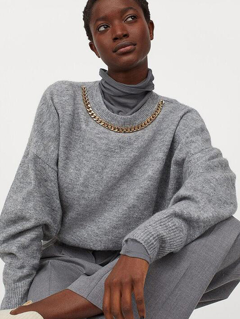 Джемпер жіночий H&M 934053003c14 S Сірий від Rozetka на платформі USKIDKA Акція на Джемпер жіночий H&M 934053003c14 S Сірий від Rozetka