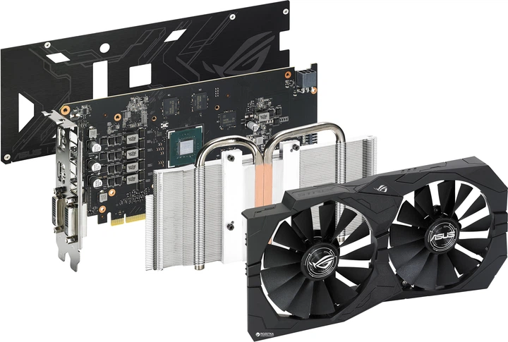 Видеокарта Asus PCI-Ex GeForce GTX 1050 Ti ROG Strix OC 4GB GDDR5