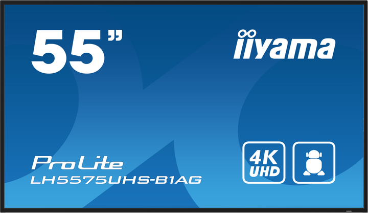 Монітор 54.6" iiyama ProLite LH5575UHS-B1AG - зображення 1