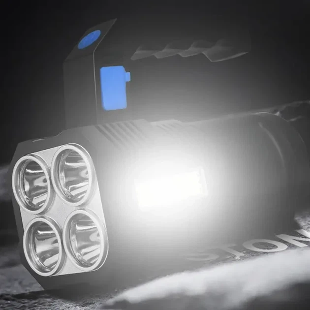 Світлодіодний ручний переносний ліхтар LF-S09 USB/ Ручний ліхтар на акумуляторі - Фото 3 Світлодіодний ручний переносний ліхтар LF-S09 USB/ Ручний ліхтар на акумуляторі - зображення 3