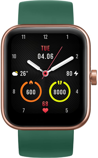 Смарт-годинник 70mai Maimo Watch WT2105 з додатковим зеленим ремінцем Rose Gold (6971669781682) - зображення 5