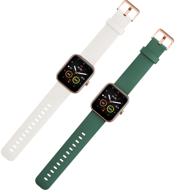 Смарт-годинник 70mai Maimo Watch WT2105 з додатковим зеленим ремінцем Rose Gold (6971669781682) - зображення 8