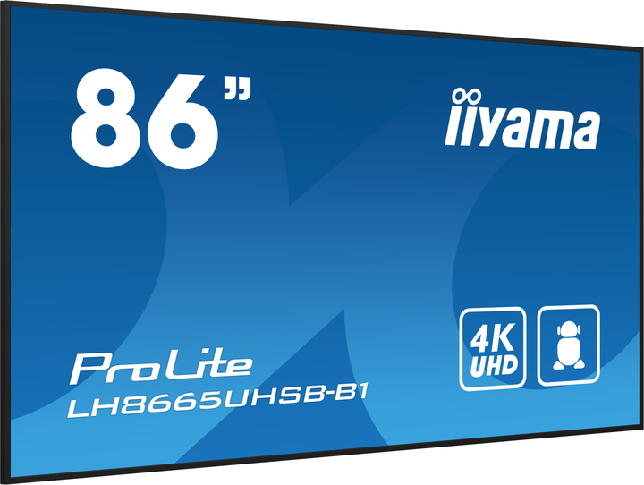 Монітор 86" iiyama ProLite LH8665UHSB-B1 - зображення 2