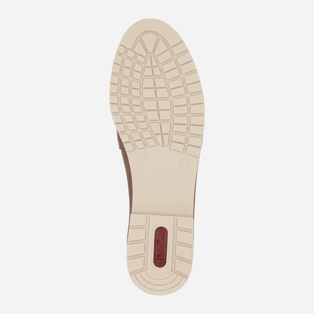 Loafersy damskie RIEKER 45300-24 37 (4UK) 24.5 cm Brązowe (4061811645763) - obraz 10