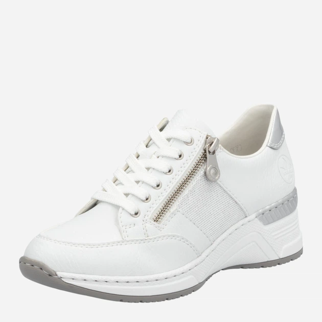 Жіночі снікери RIEKER N4322-80 37 (4UK) 24.5 см Біле (4059954285441) - зображення 5