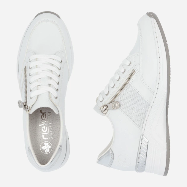 Жіночі снікери RIEKER N4322-80 37 (4UK) 24.5 см Біле (4059954285441) - зображення 8