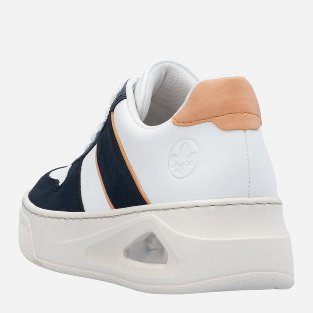 Sneakersy damskie do kostki RIEKER N6410-80 36 (3.5UK) 24 cm Białe (4061811724222) - obraz 7