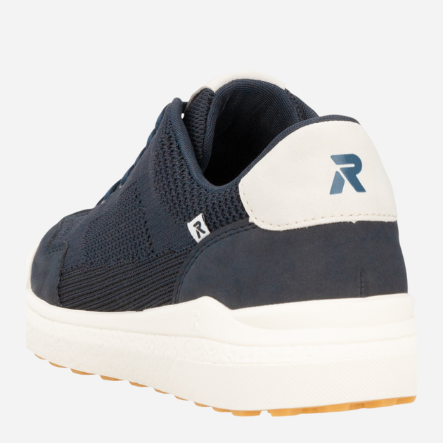 Sneakersy męskie z siatki RIEKER U1104-14 43 (9UK) 28.5 cm Ciemnogranatowe (4061811650439) - obraz 7