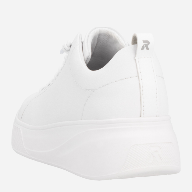 Sneakersy damskie skórzane RIEKER W2301-80 38 (5UK) 25 cm Białe (4061811714599) - obraz 7